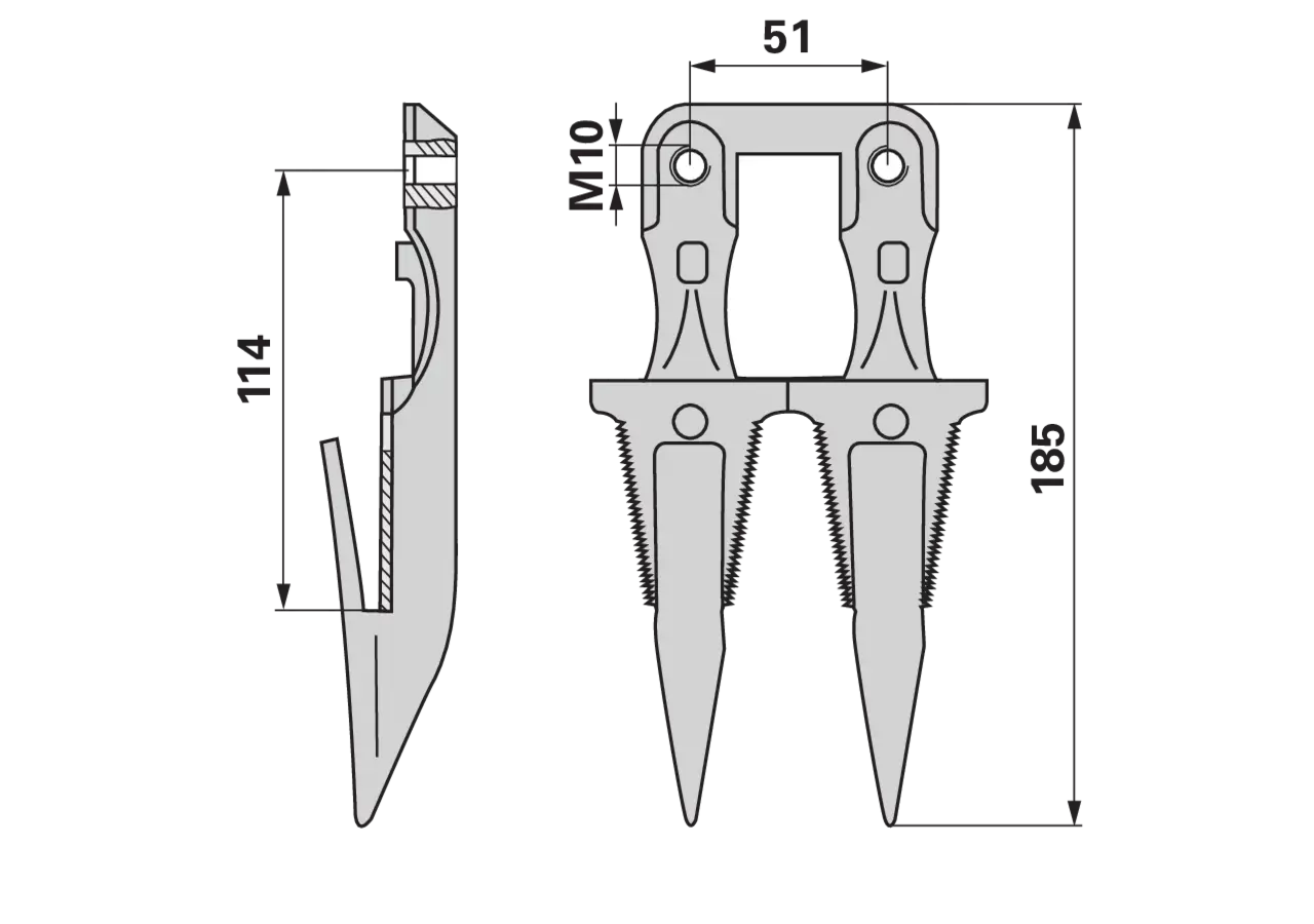 Doppelfinger – passend für BCS 590.27624.5 GartenShop24