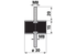 Rundpuffer AD 30 x H 15 mm, M8 Aebi 103.6416 Aebi