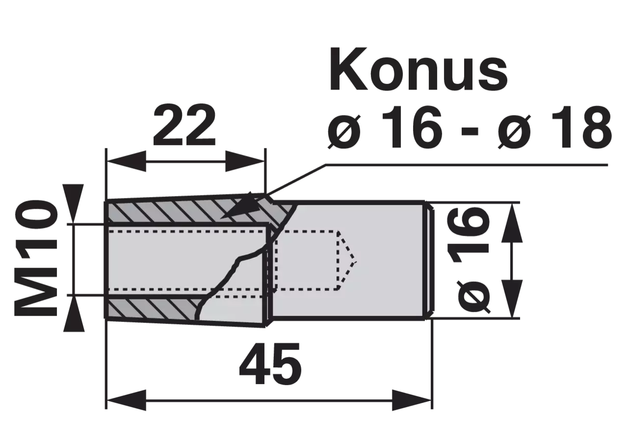 Konuszapfen – passend für Aebi AM167/4 GartenShop24
