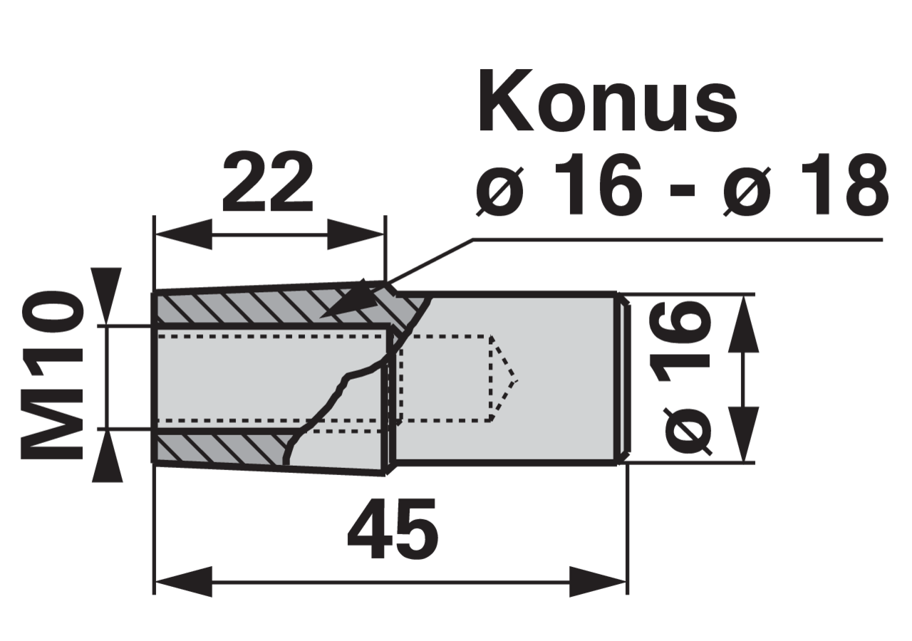 Konuszapfen – passend für Aebi AM167/4 GartenShop24