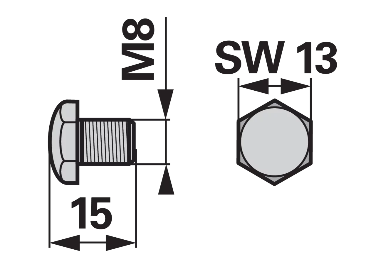 Kugelzapfen zum Schwinger Aebi AM5257/1 Aebi
