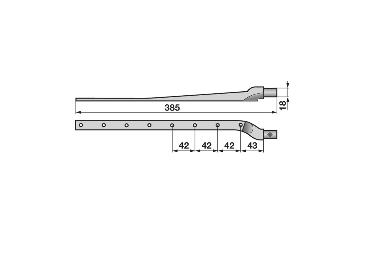 Obermesserkopf L 385 mm ESM 3450570 ESM