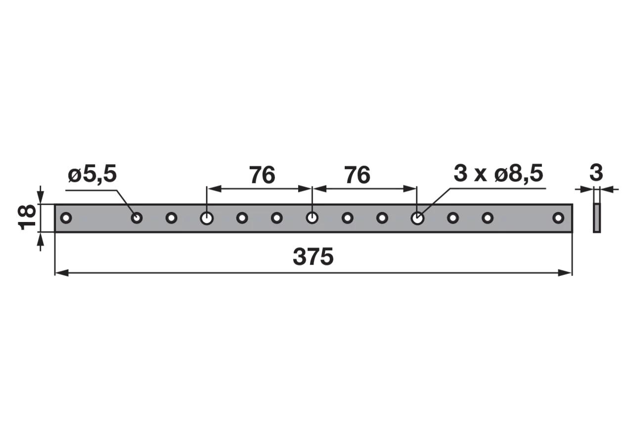 Mitnehmerplatte L 372 mm – passend für Bucher H105201350 Schröckenfux