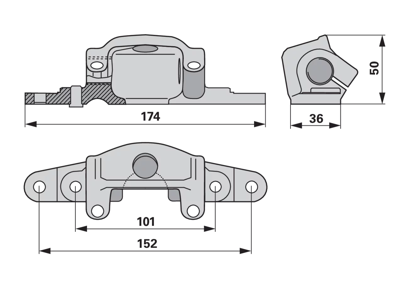 Messerkopfgehäuse LA 101 mm – passend für Reform 110.415.312 GartenShop24
