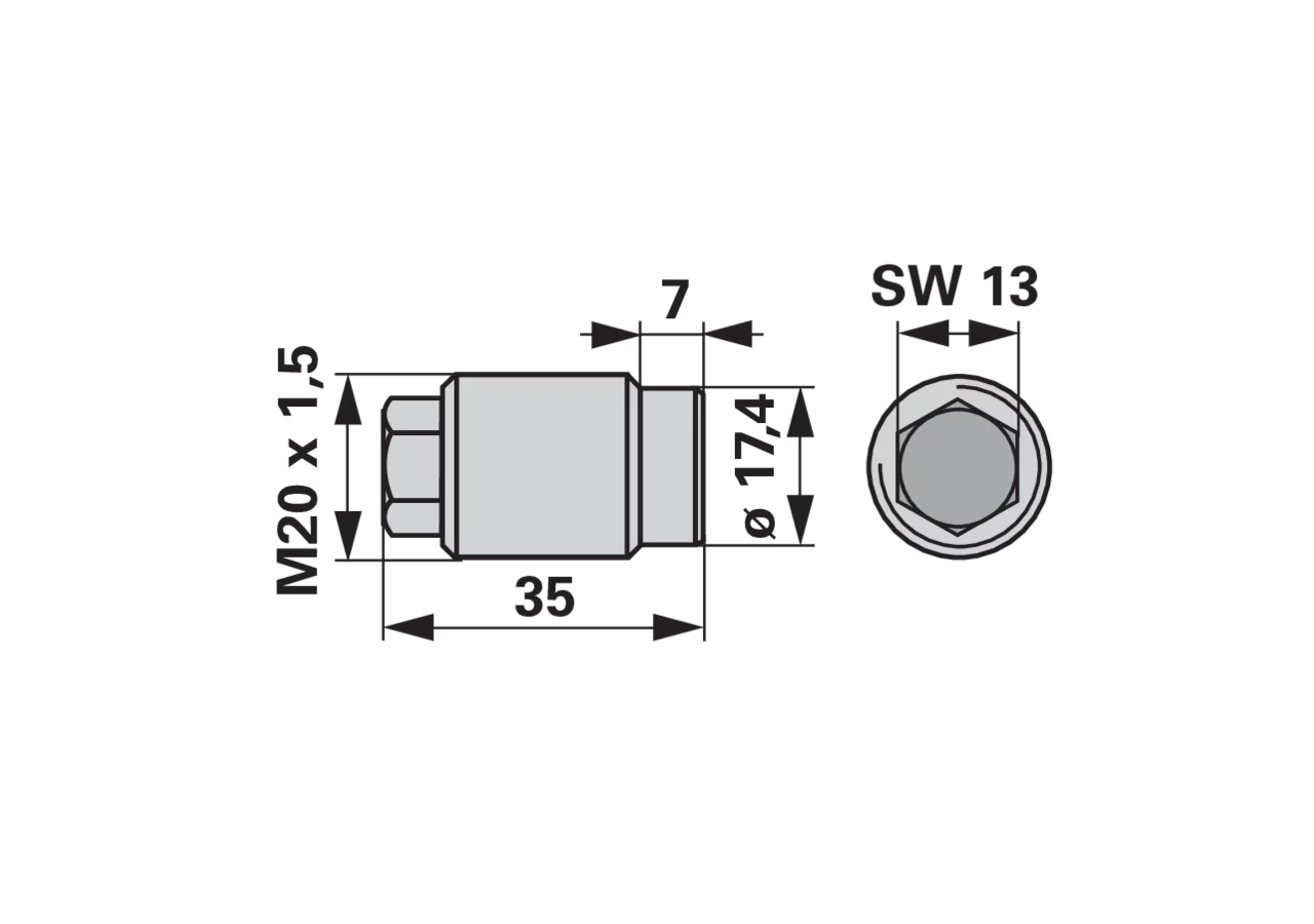 Einstellschraube M20 x 35 mm – passend für Reform 110.415.313 GartenShop24