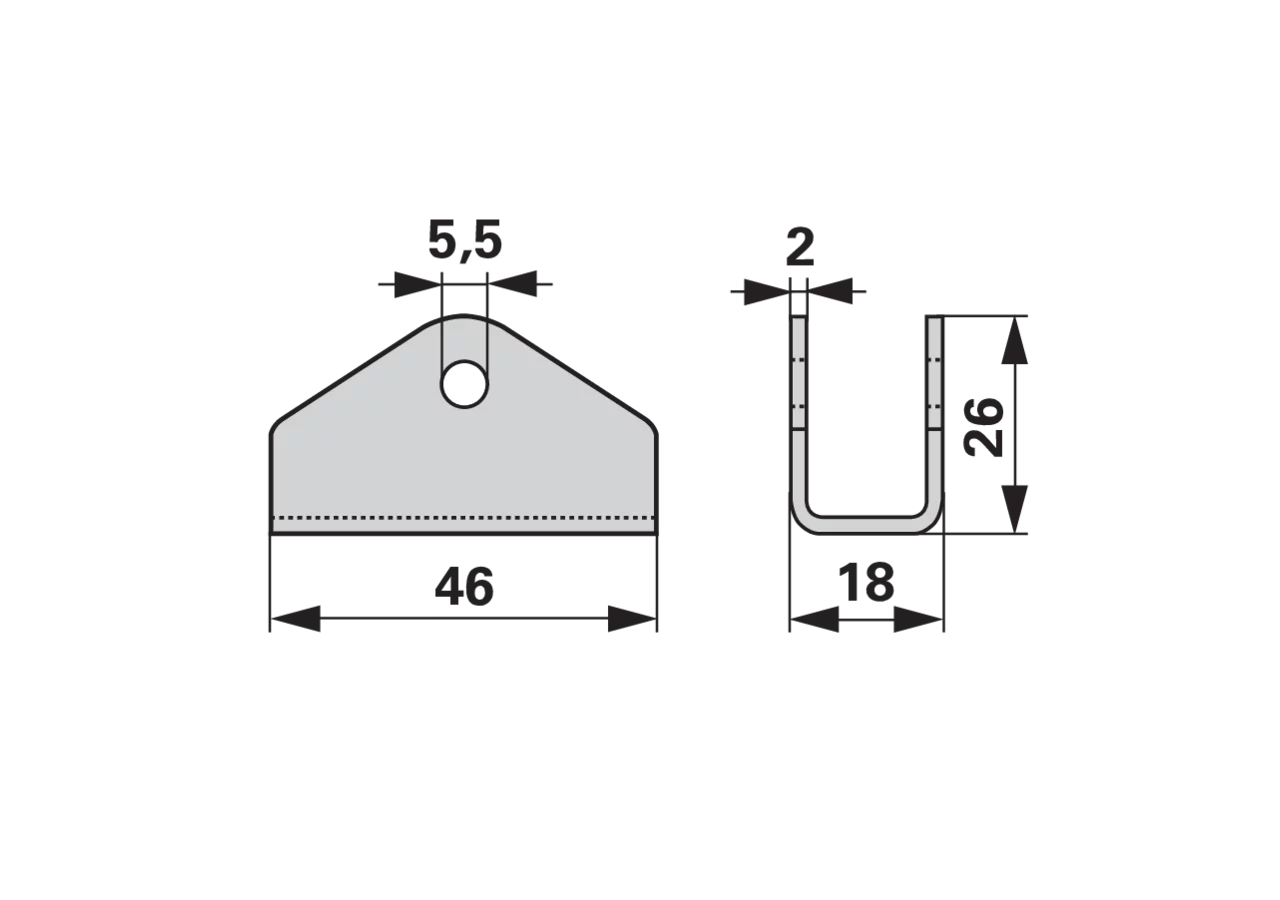 Aufsteckschuh 1-Loch Reform 580205 GartenShop24