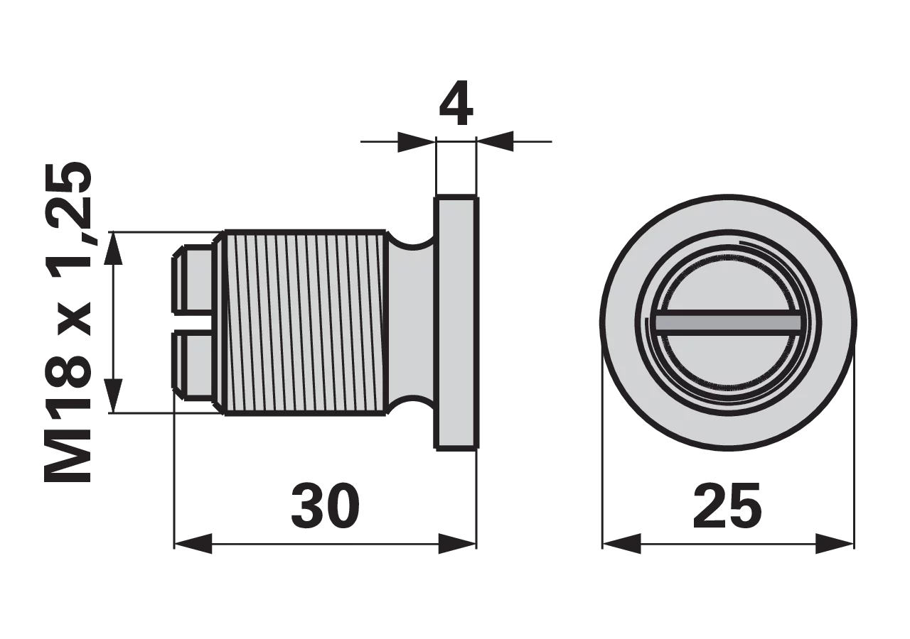 Pufferschraube M18 x 30 mm – passend für Gaspardo 08478023 GartenShop24