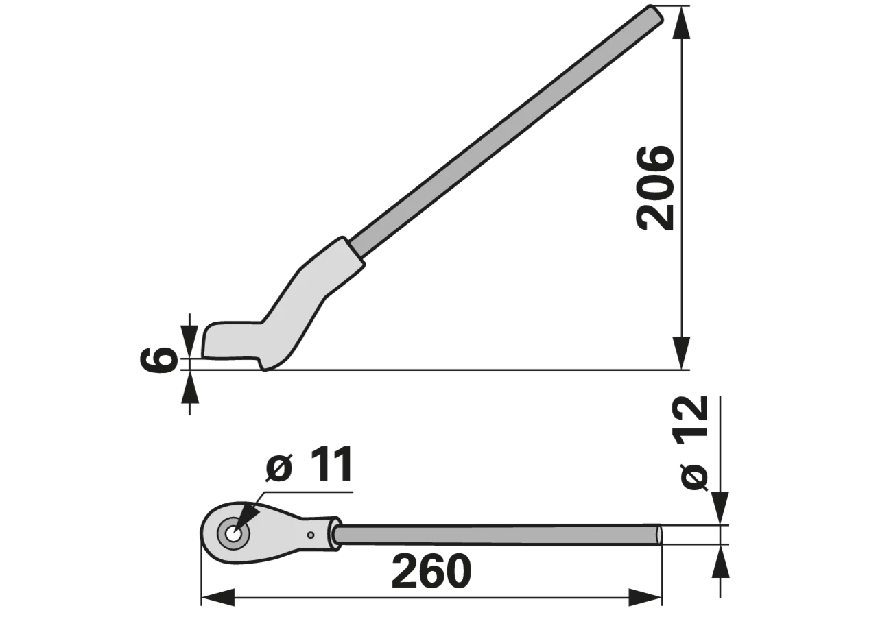 Halmteiler mit Hülse HC44 + HC55 Aebi 101.2486 Aebi