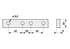 Untermesserrücken L 350 cm, für Portalantrieb ESM 355.3110 ESM
