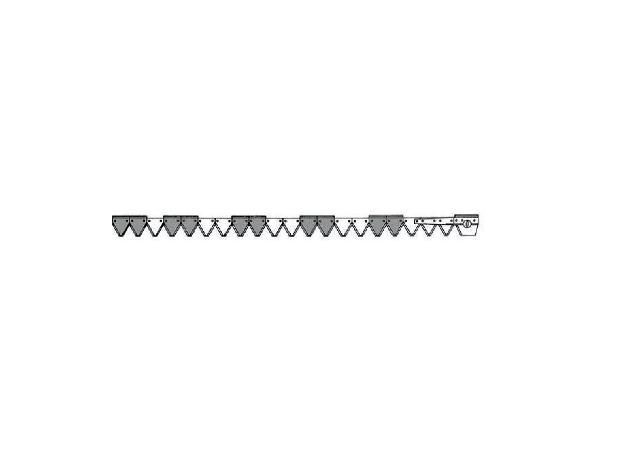 Mähmesser L 165 cm, 20 Klingen, gezahnt Schröckenfux