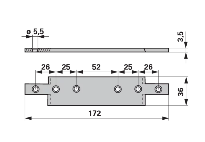 Mähmesser L 190 cm, 25 Klingen, gezahnt, DIN 75 – passend für Aebi 100.7994 Schröckenfux