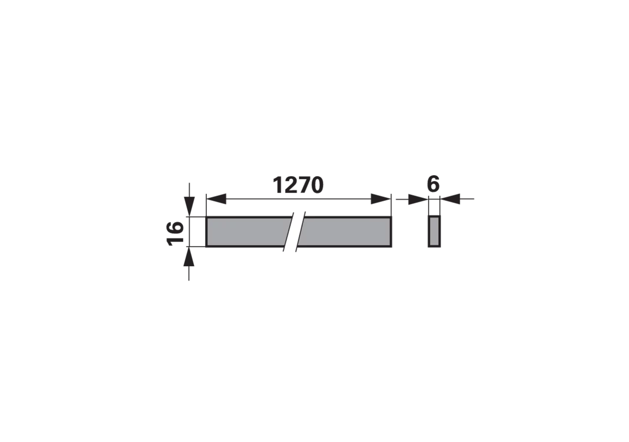 Reibleiste L 1.270 mm passend zu Casorzo GartenShop24