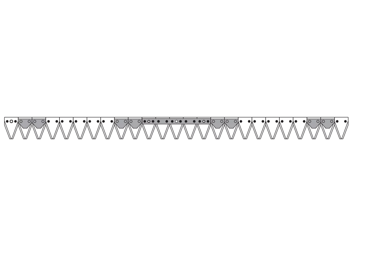 Mähmesser L 127 cm, 25 Klingen, gezahnt – passend für Casorzo 24128 GartenShop24