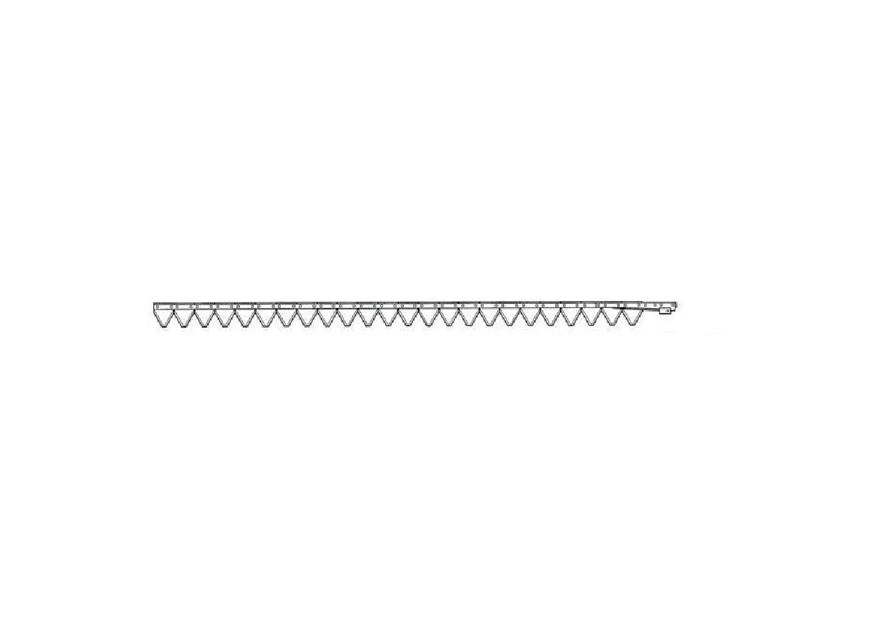 Mähmesser L 175 cm, 24 Klingen, gezahnt – passend für Gaspardo 21120049 GartenShop24