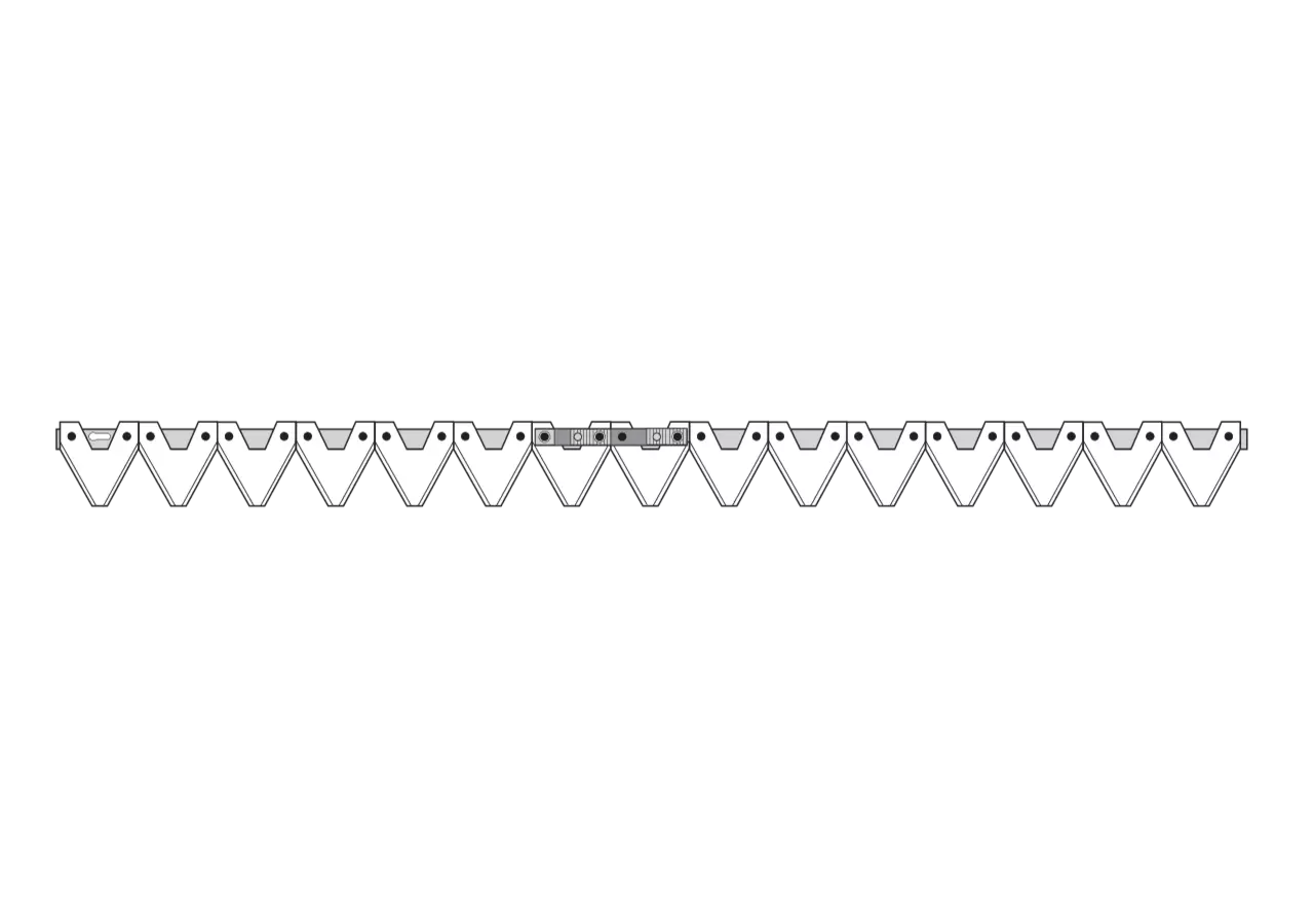 Mähmesser L 115 cm, 15 Klingen, gezahnt, DIN 80 – passend für BCS 590.43544.0 GartenShop24