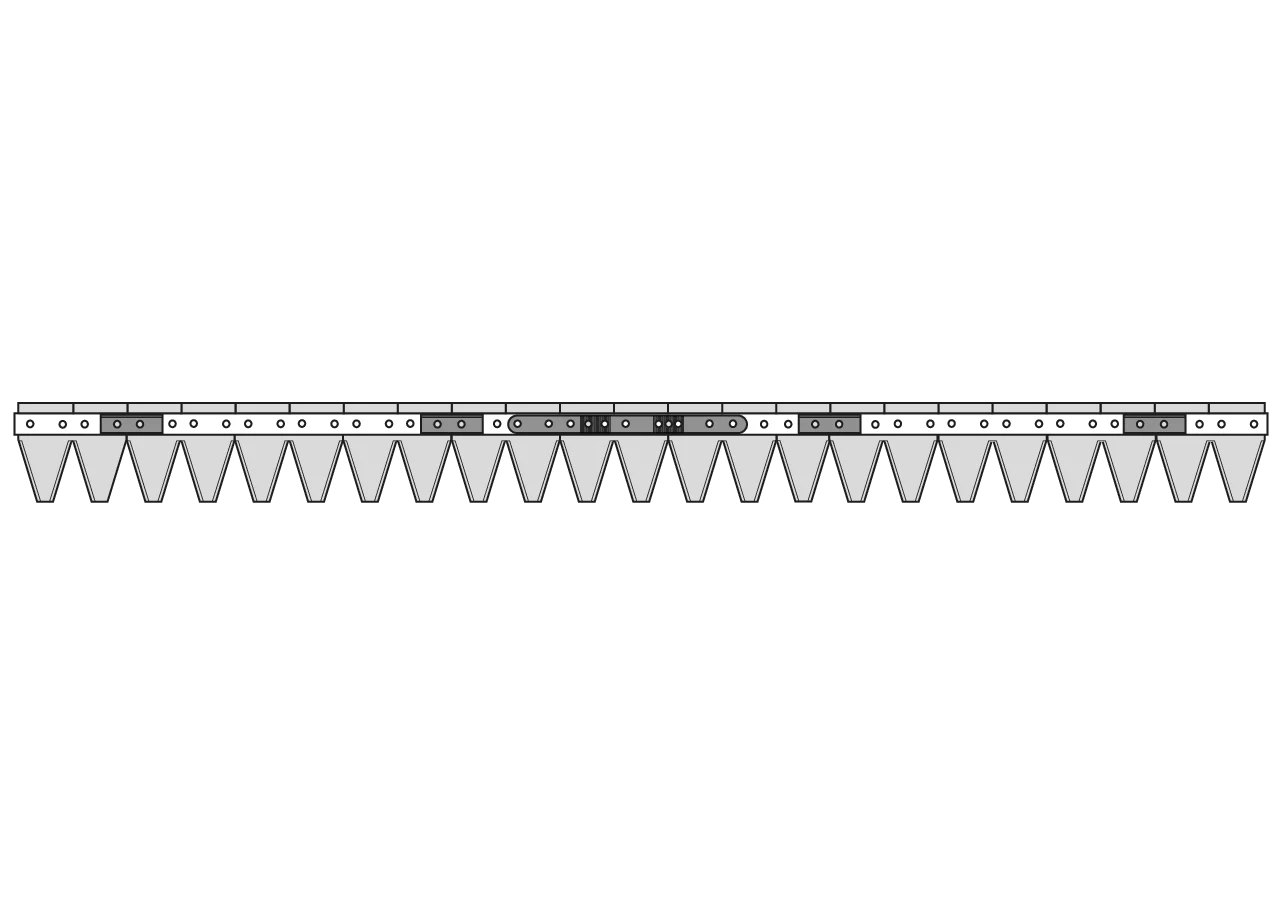Mähmesser L 118 cm, 23 Klingen, gezahnt – passend für BCS 590.58739T GartenShop24