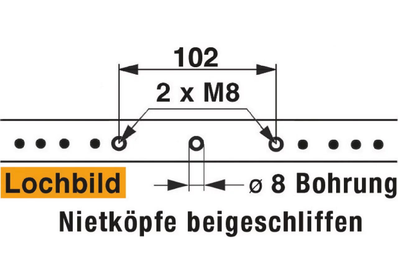 Mähmesser L 107 cm, 21 Klingen, glatt ESM 2491140 ESM