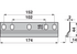 Reibplatte L 174 mm Aebi AM22776/1 Aebi