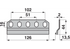 Reibplatte L 126 mm Aebi AM23324/1 Aebi