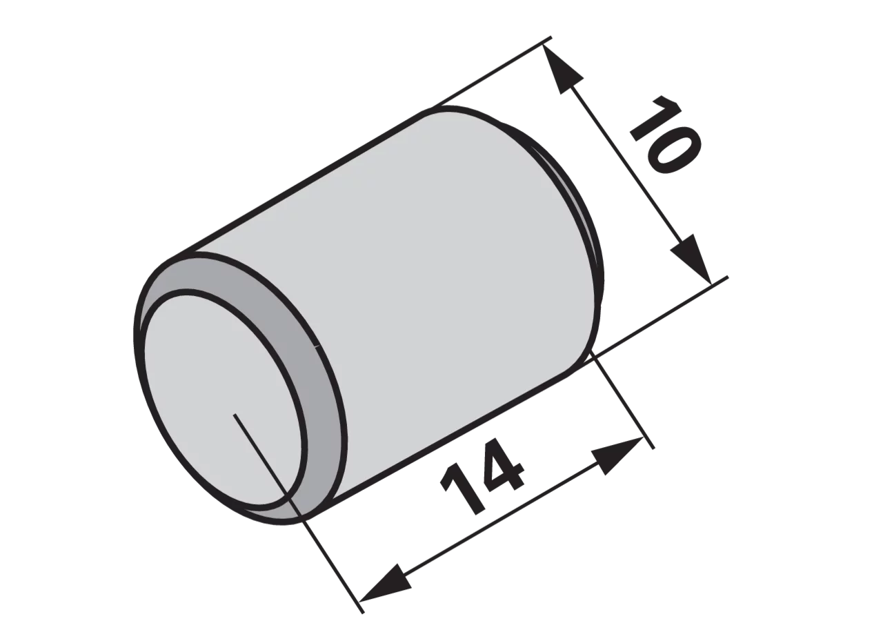 Zylinderstift L 14 x AD 10 mm ESM 3230880 ESM
