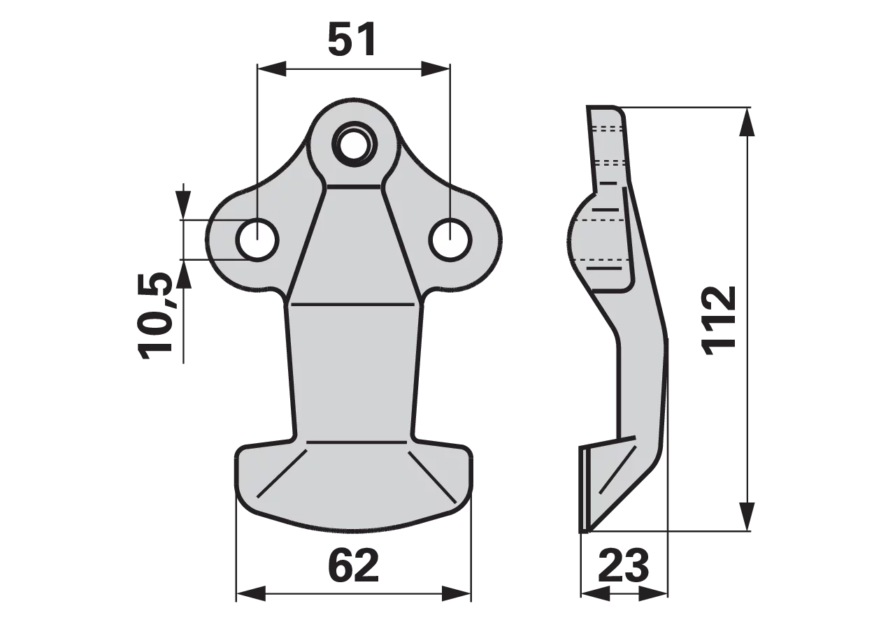 Messerhalter L 112 mm – passend für Casorzo 20501 GartenShop24