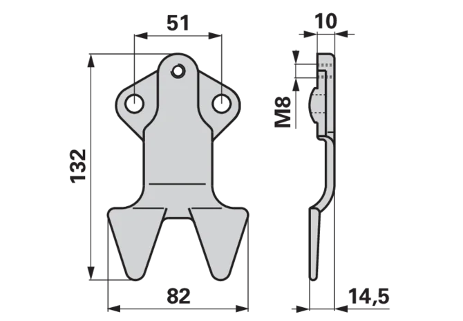 Messerhalter L 132 mm – passend für Casorzo 20863 GartenShop24