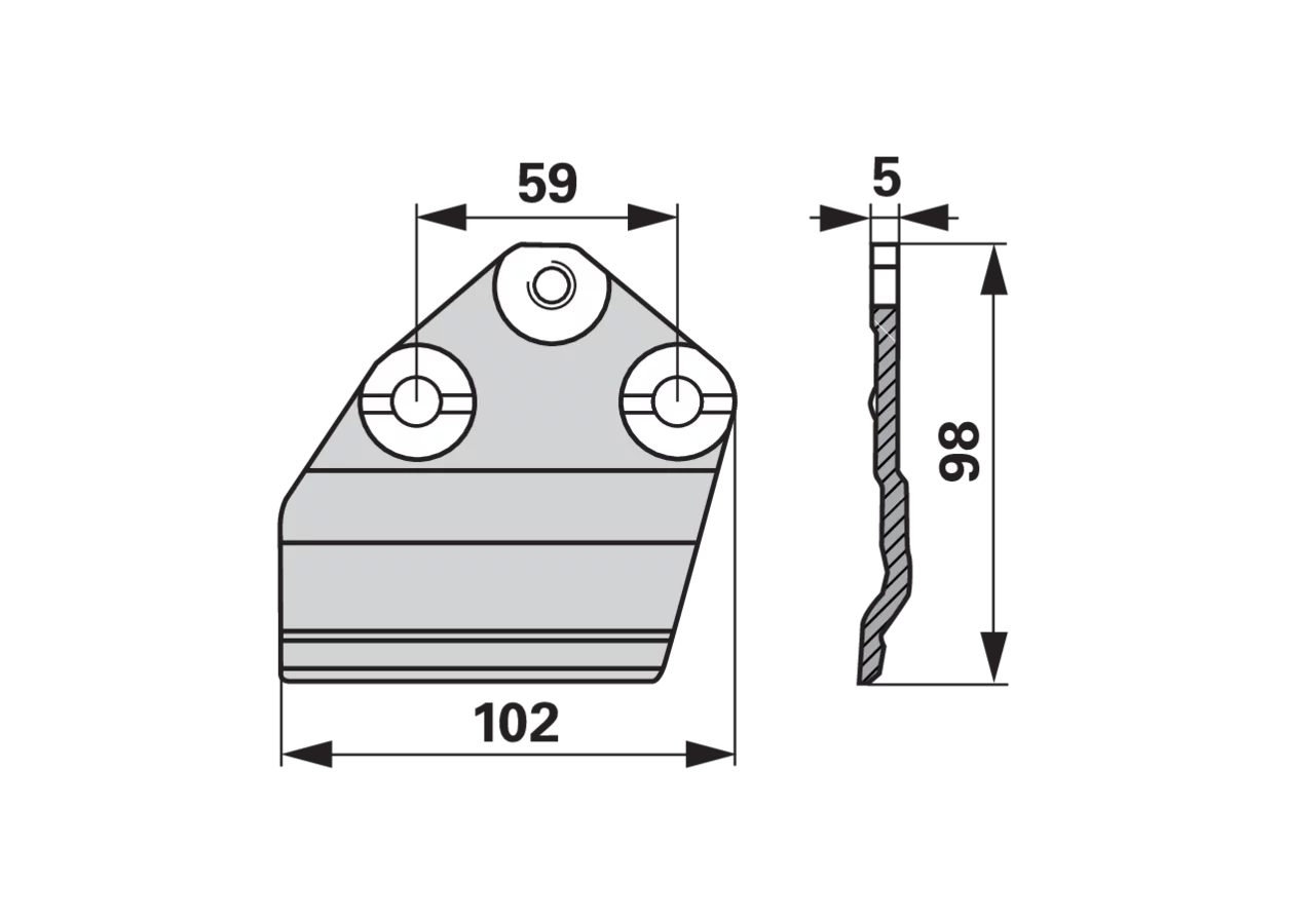 Messerhalter L 102 mm – passend für Mörtl NK22 GartenShop24