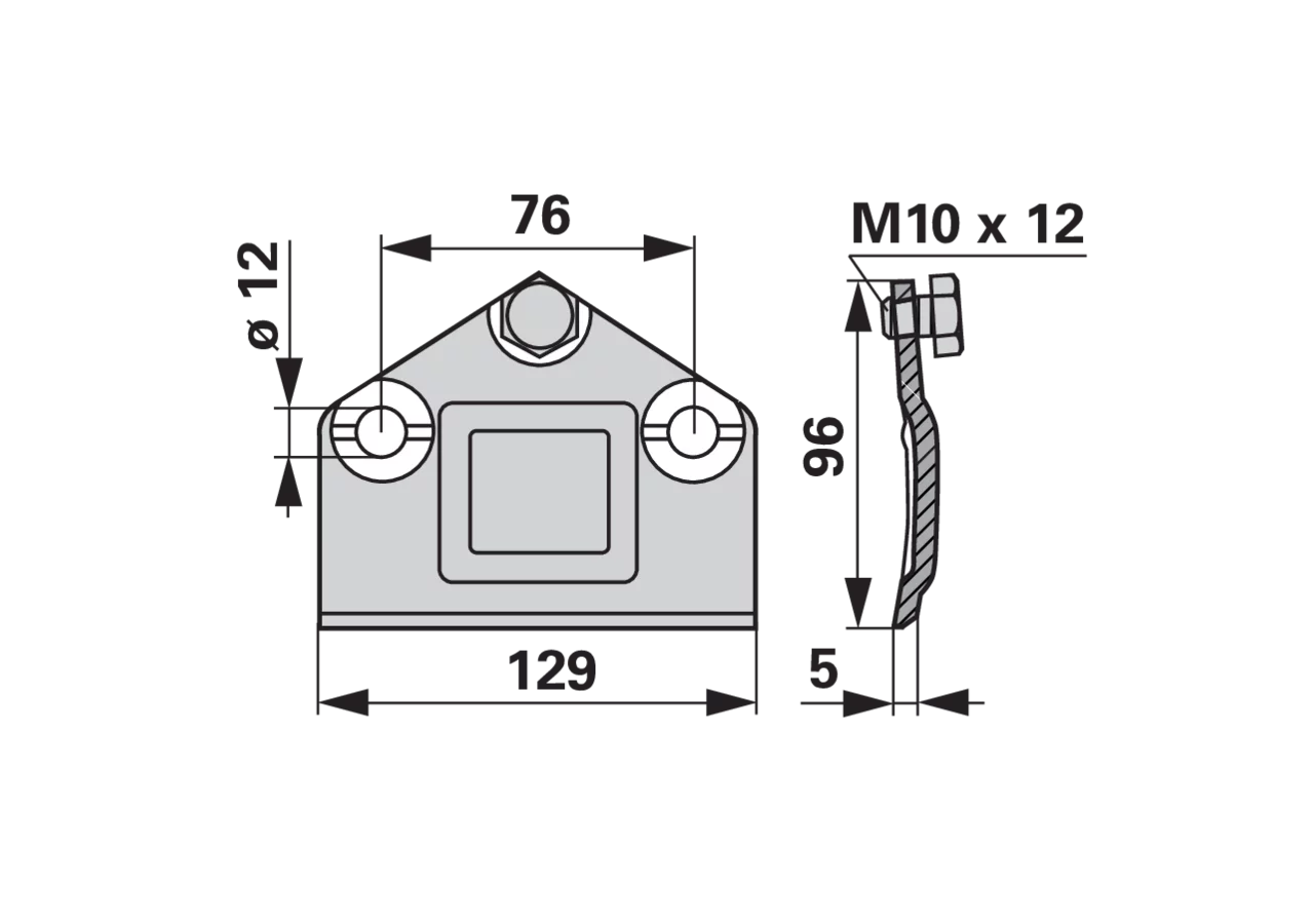 Messerhalter L 129 mm – passend für Mörtl NY422 GartenShop24