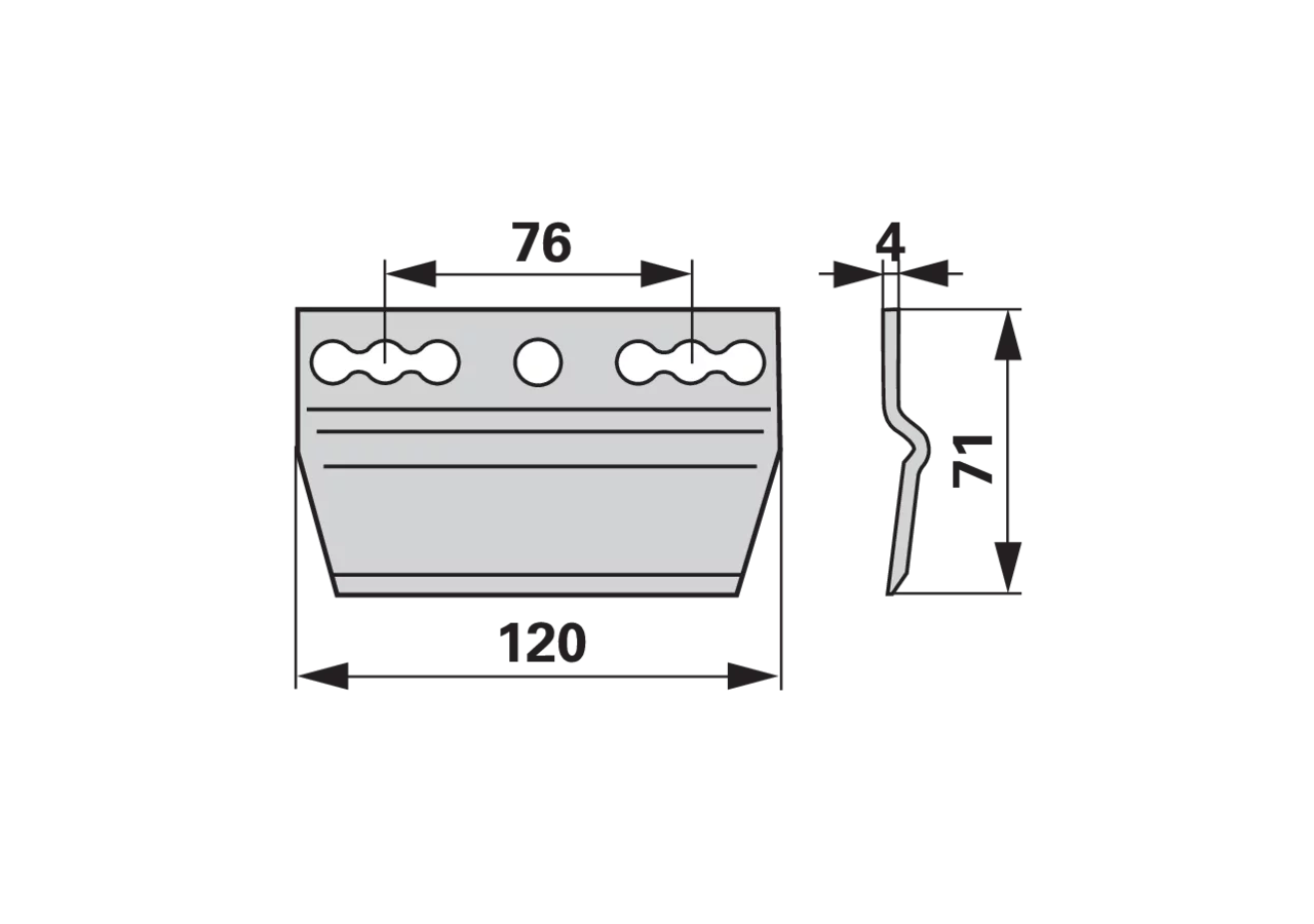 Messerhalter L 120 mm – passend für Rapid 14917 GartenShop24