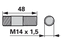 Stiftschraube M14 x 48 mm BCS 313.12141.0 BCS