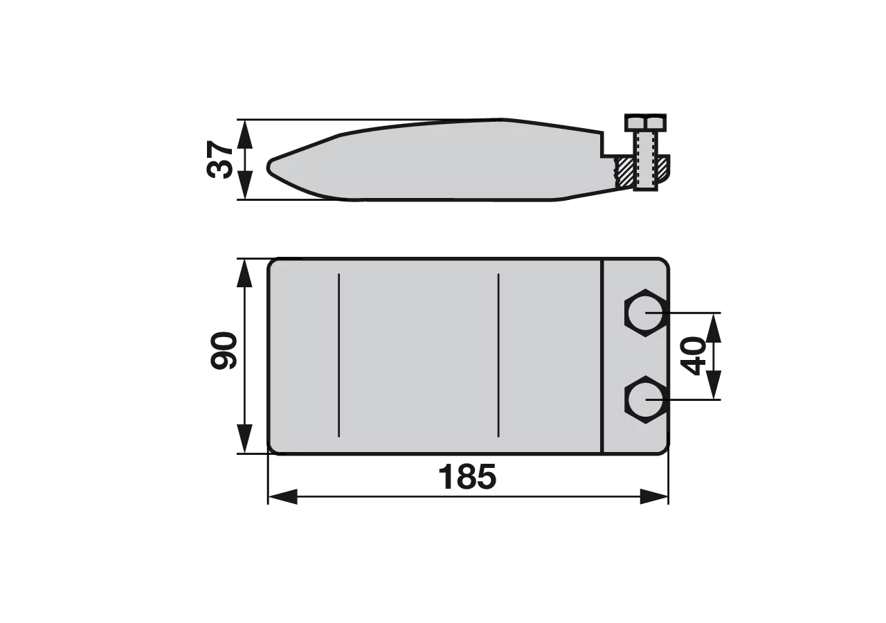 Gewichtsohle Aebi 100.5887-8 Aebi