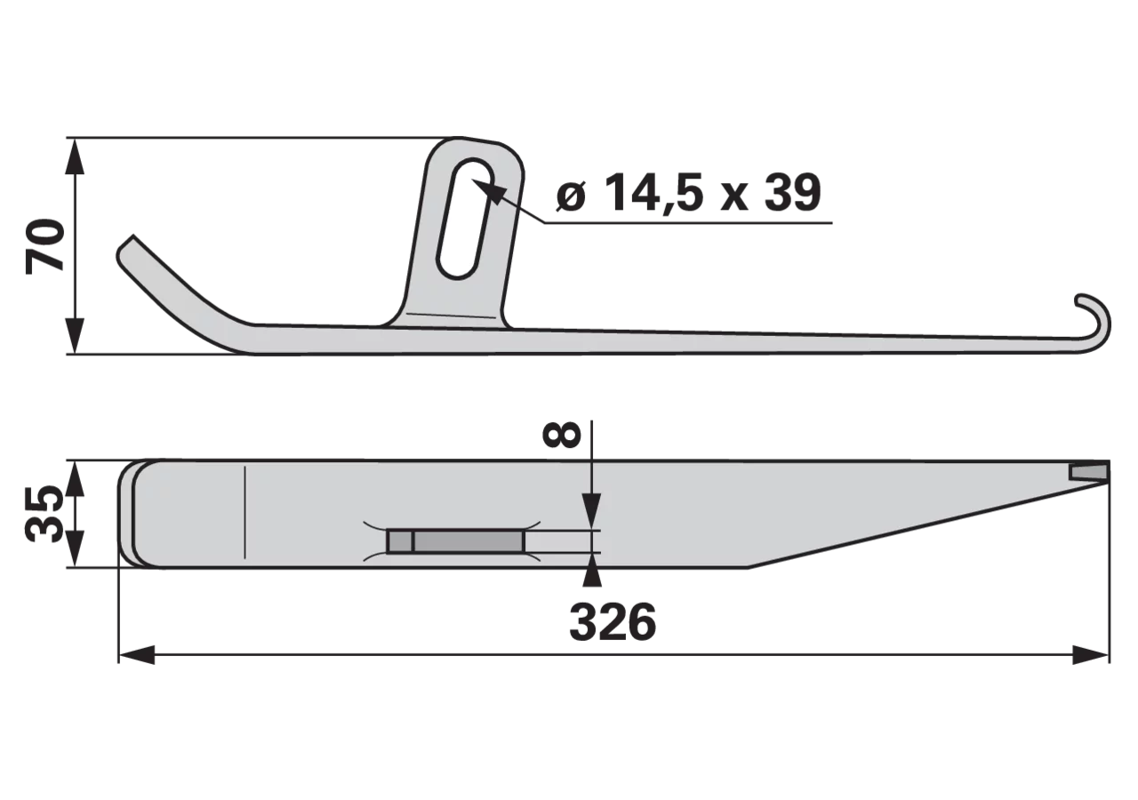 Laufsohle links – passend für Agria 630119 ESM