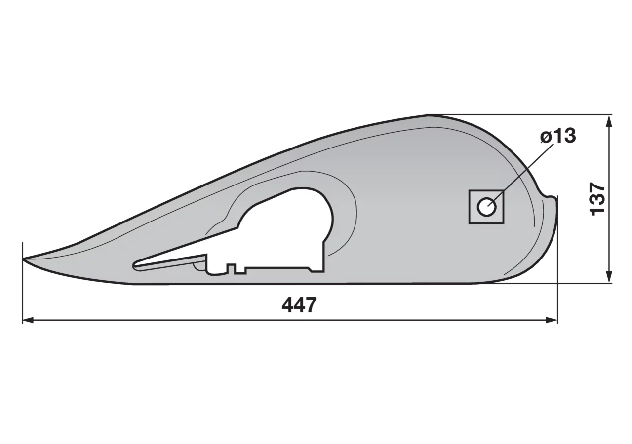 Außenschuh rechts – passend für Rapid 14872 GartenShop24