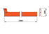 Fingerschutzleiste PVC, universal, L 2.100 mm ESM 9260120 ESM