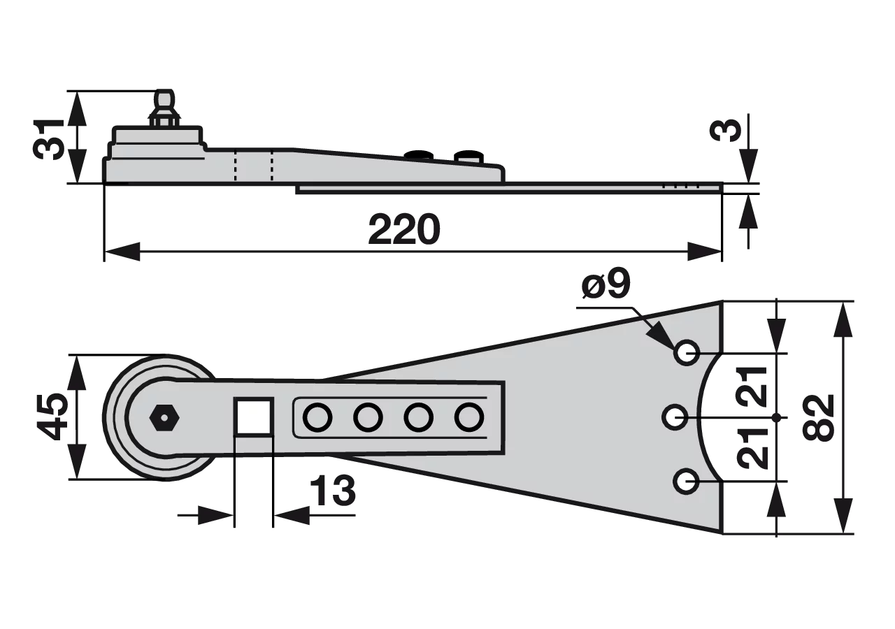 Kopfband mit Blattfeder, L 220 mm – passend für Mörtl HY100-85 GartenShop24