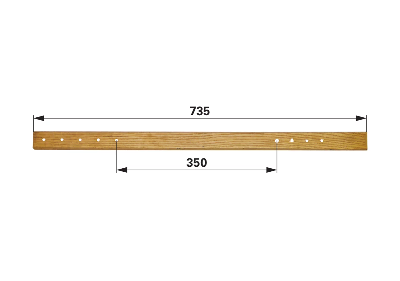 Treibstangenholz L 735 mm – passend für Busatis T507 GartenShop24