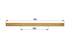 Treibstangenholz L 735 mm – passend für Busatis T507 GartenShop24