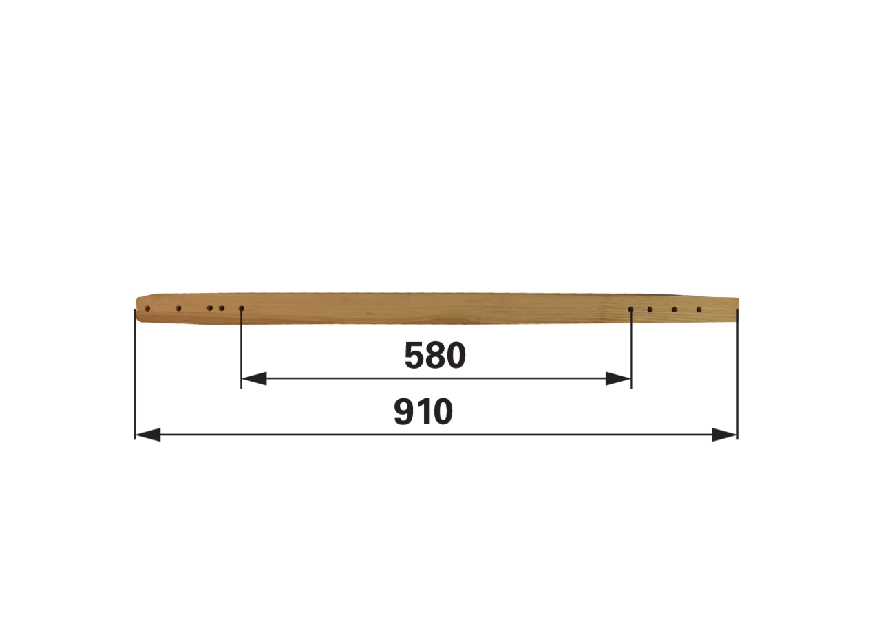 Treibstangenholz L 910 mm – passend für Mörtl N73A GartenShop24