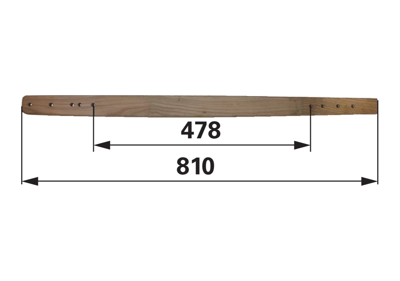 Treibstangenholz L 810 mm – passend für Mörtl N73G GartenShop24