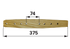 Treibstangenholz L 375 mm – passend für Ferguson MF73 GartenShop24
