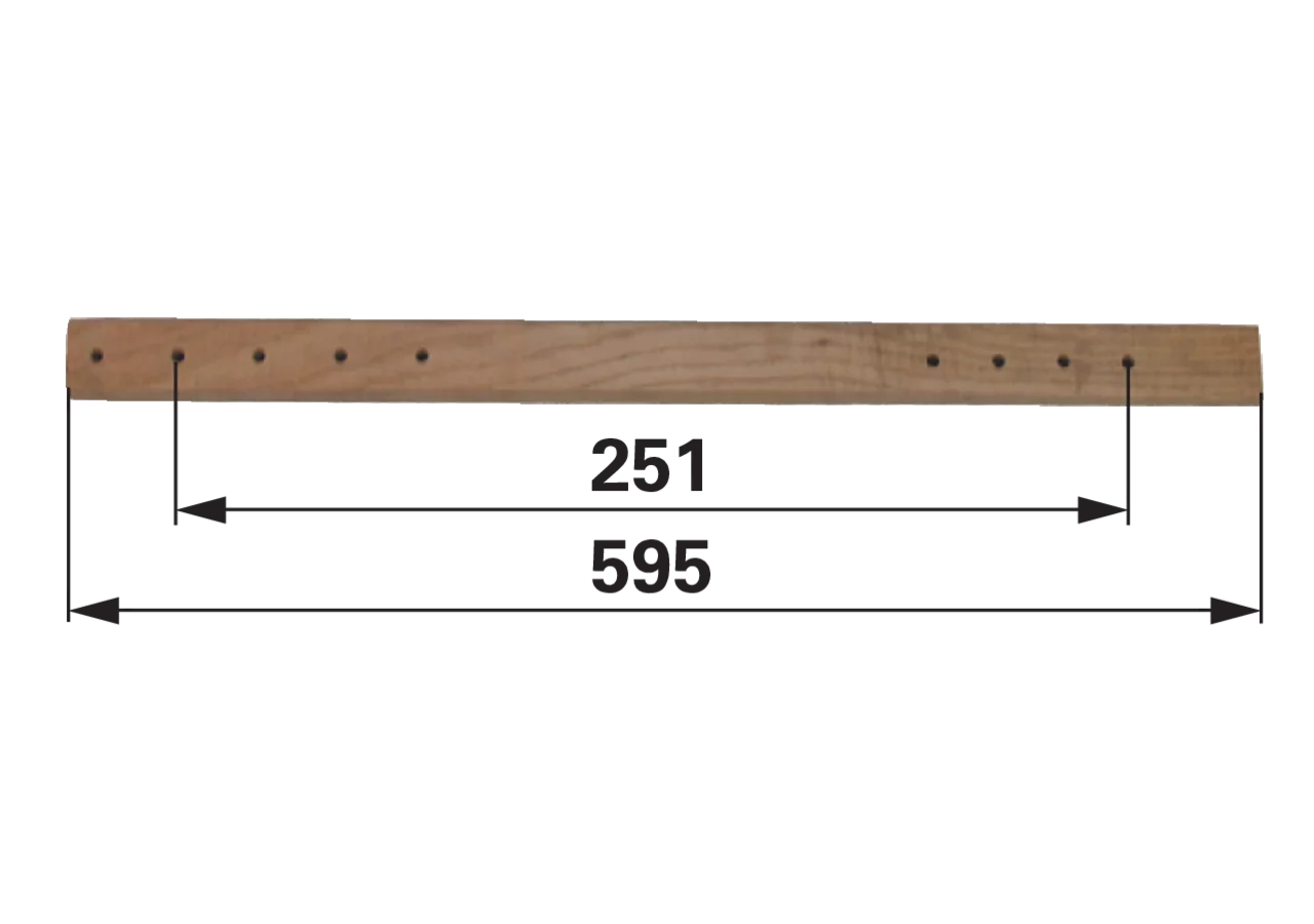Treibstangenholz L 595 mm – passend für Rasspe 1800/800 GartenShop24