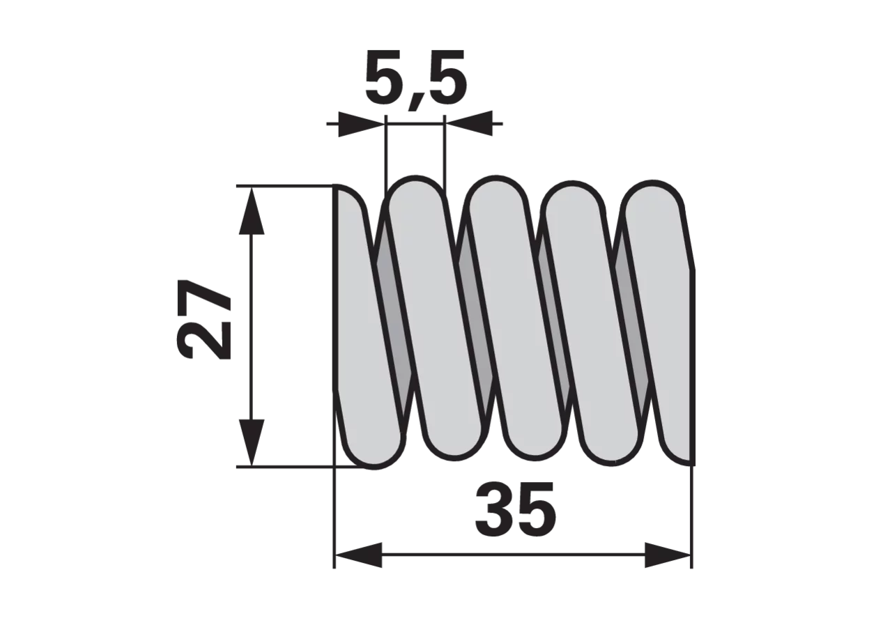 Schwadblechfeder Aebi 107.2704 Aebi