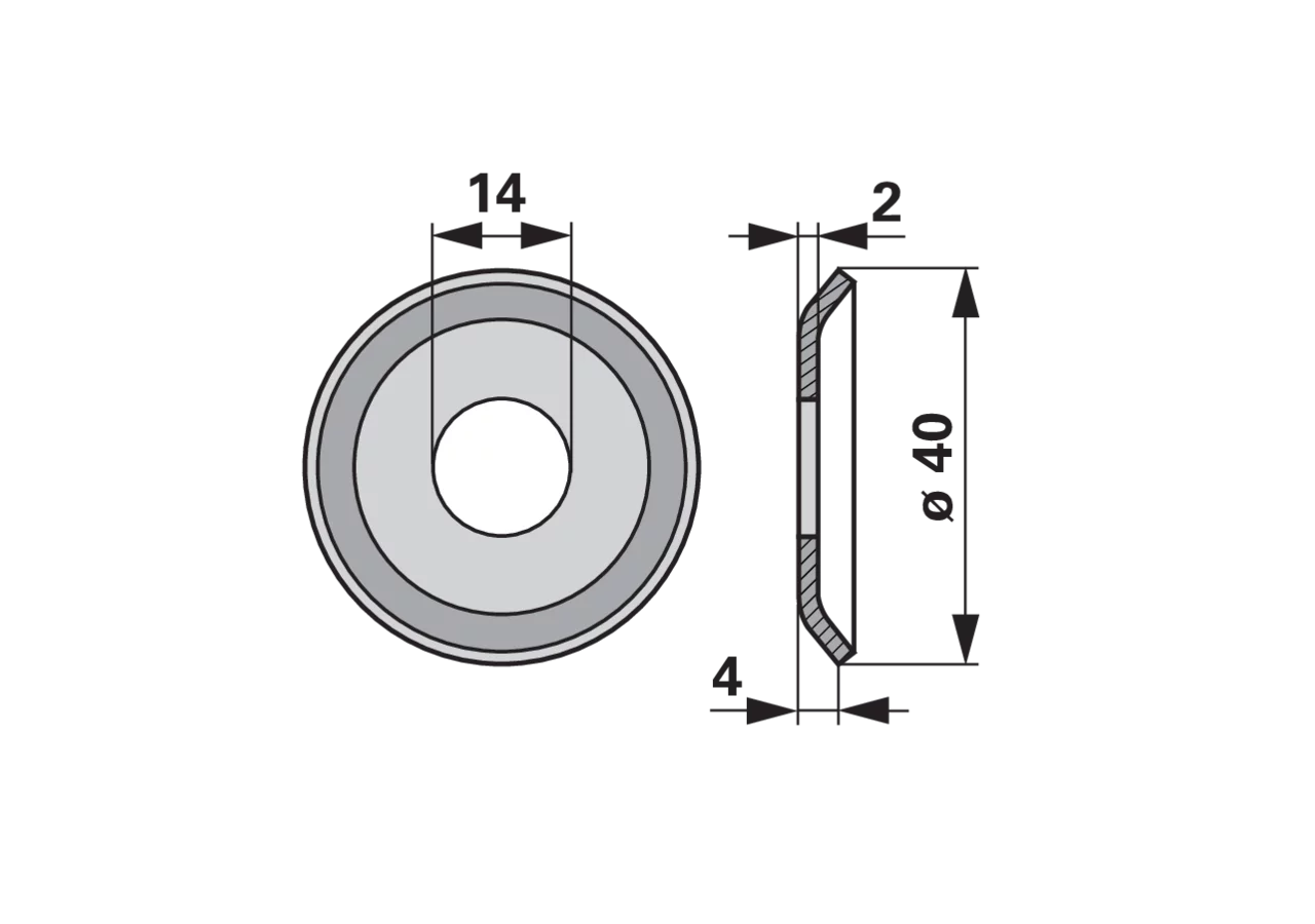 Federteller AD 40 mm – passend für Mörtl N69 GartenShop24