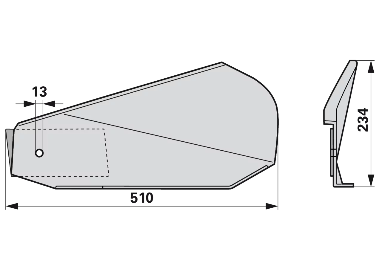 Schwadblech rechts – passend für Reform 110.421.206 GartenShop24