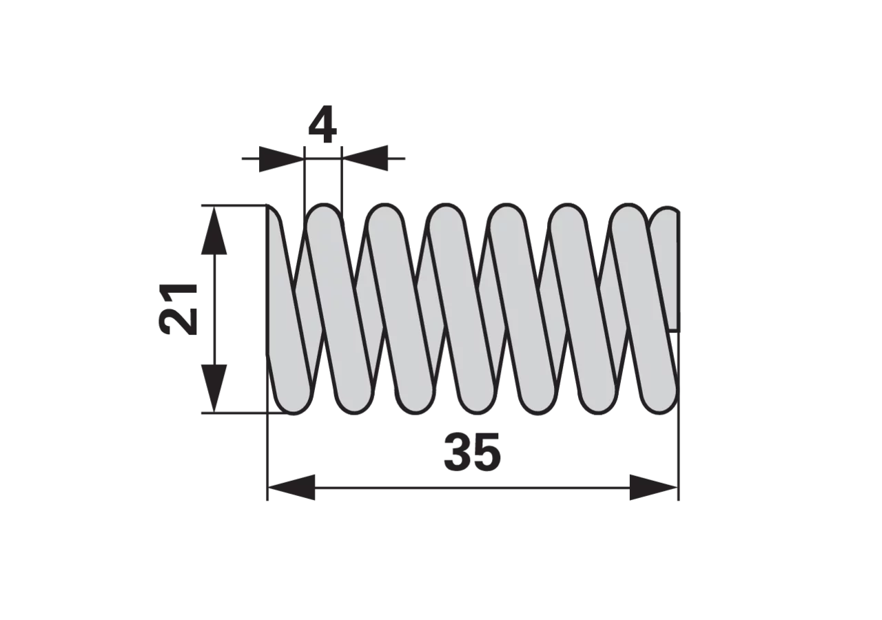 Druckfeder AD 21 x L 35 mm – passend für Reform 110.421.308 GartenShop24