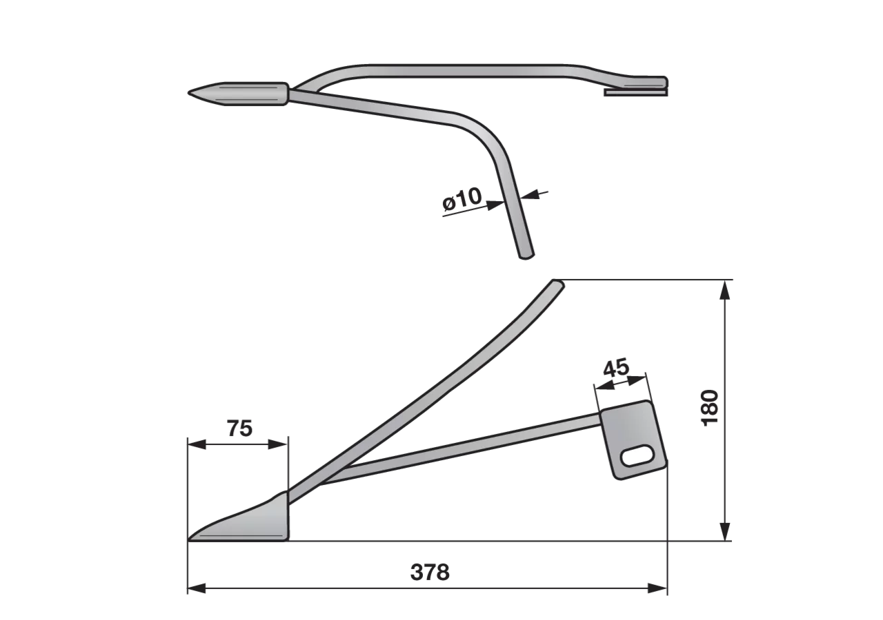 Abweisstab – passend für Rapid 82121 GartenShop24