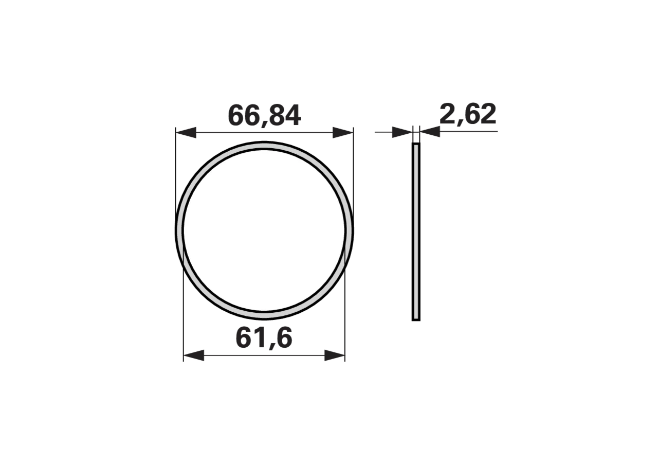 O-Ring DIN 3770 ID 61,6 x 2,62 mm Rapid 34105 Rapid