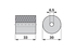 Rundpuffer AD 30 x H 33 mm Aebi AM64261 Aebi
