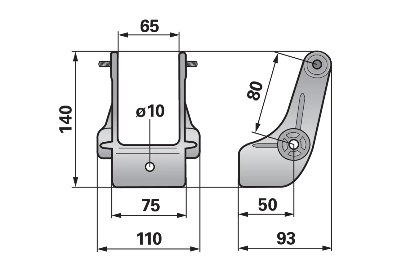 Zinkenträger L 140 mm – passend für Rapid 257533 GartenShop24
