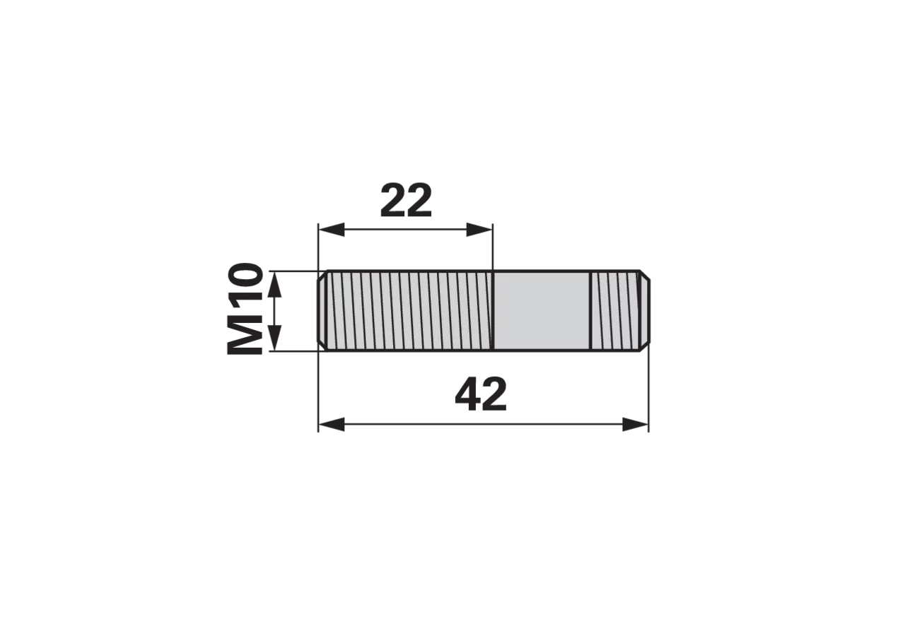 Stiftschraube M10 x 42 mm ESM 3233350 ESM